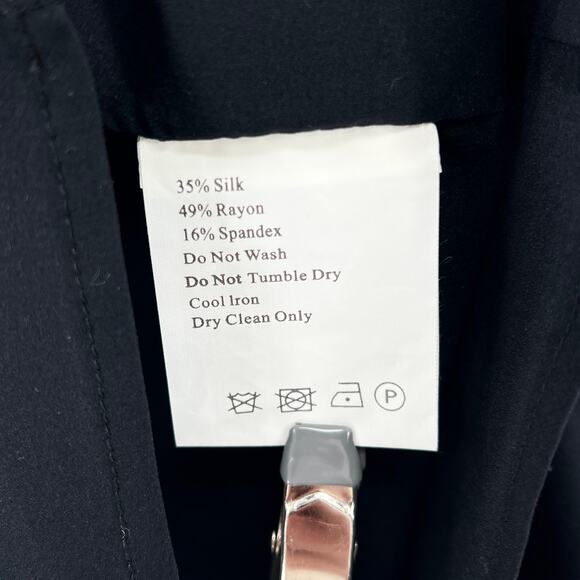 KSUBI Stretch Chiffon Tank Top Womens Medium Black Silk Blend Semi Sheer NEW - Picture 10 of 13